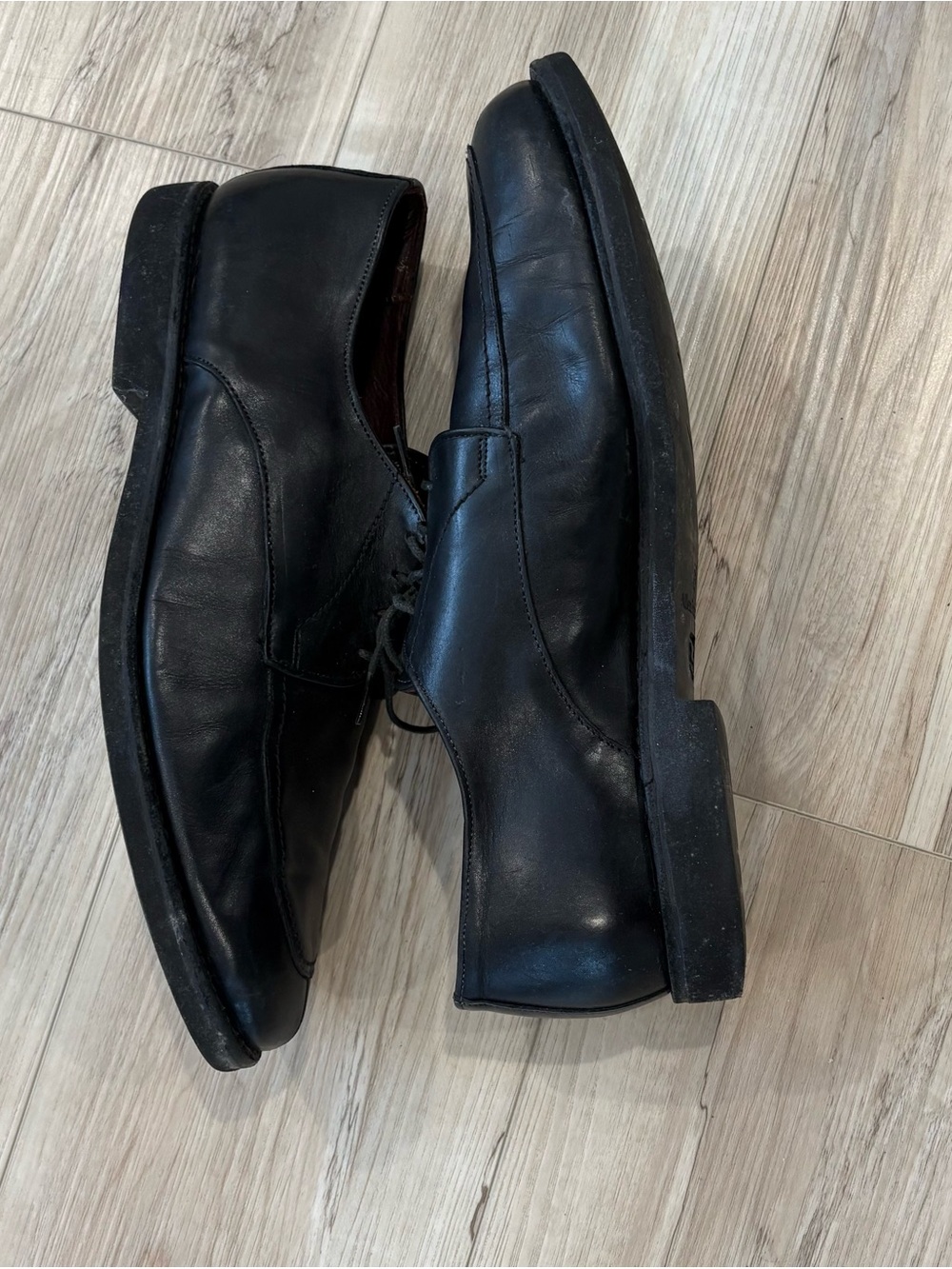 Allen Edmonds split toe Black Leather Oxford Sz 13D